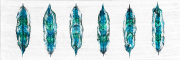 Feathers in Teal and Green